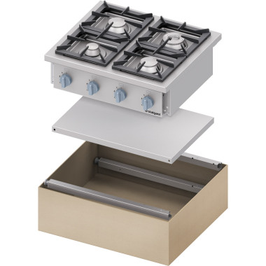 Cuisinière gaz 22,5 kW - Stalgast  au meilleur prix sur Restock CHR