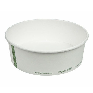 Bols alimentaires en carton doublé PLA série 185 910 ml (lot de 300) - VEGWARE
