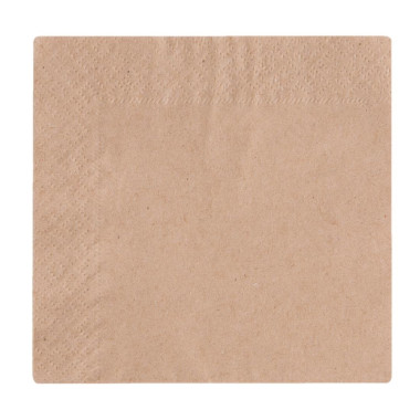 Serviettes cocktail 2 plis compostables 24cm (Lot de 4000) - VEGWARE