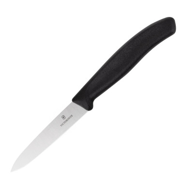 Couteau d'office pointu 10cm noir - VICTORINOX