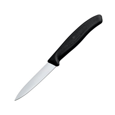 Couteau d'office pointu 8cm noir - VICTORINOX