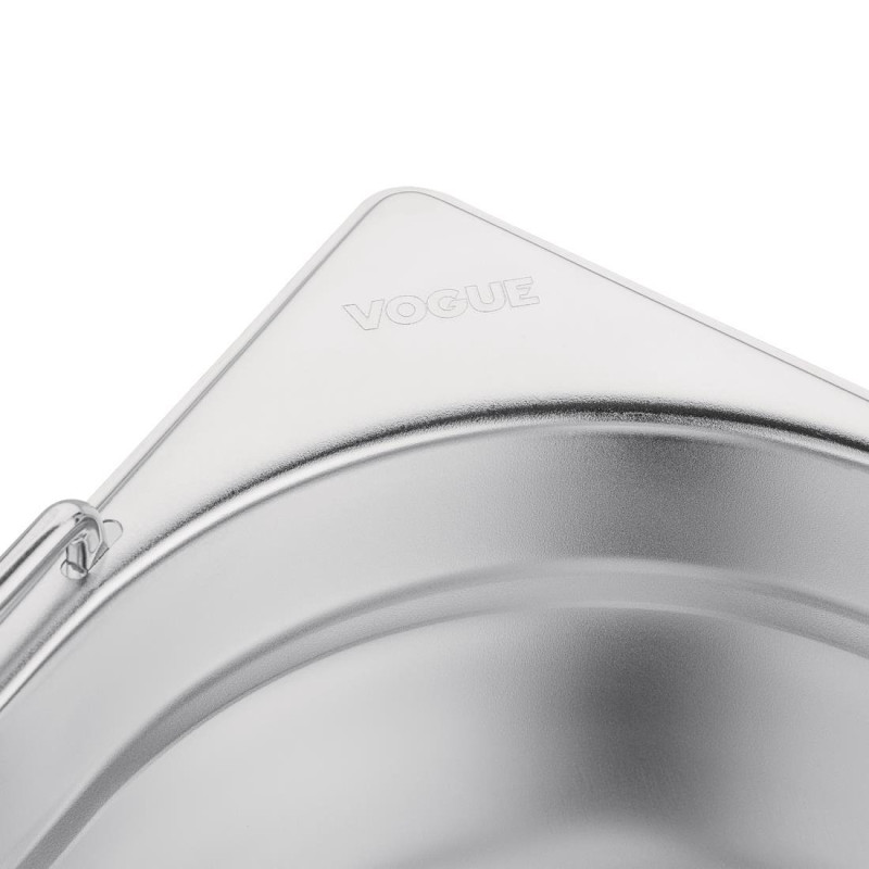 Bac GN 1/1 en inox avec poignées 100mm - 530 x 100 x 325 mm - VOGUE