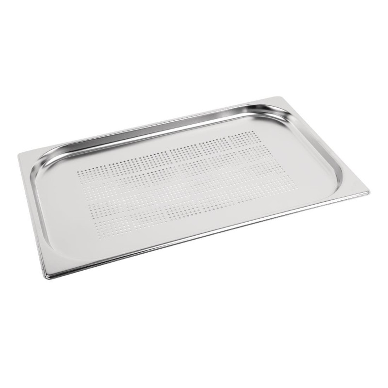 Bac Gastronorme inox perforé GN 1/1 20mm - 530 x 20 x 325 mm - VOGUE