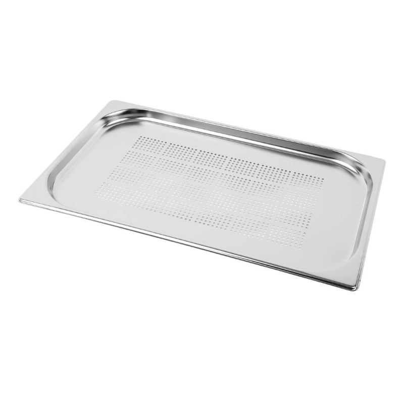 Bac Gastronorme inox perforé GN 1/1 20mm - 530 x 20 x 325 mm - VOGUE