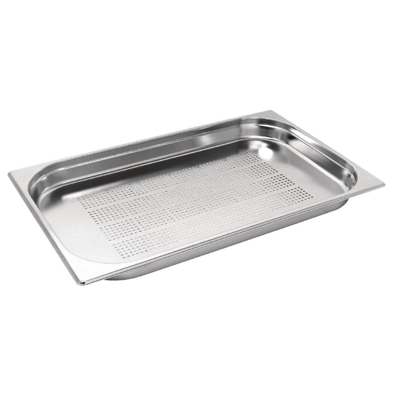 Bac Gastronorme inox perforé GN 1/1 40mm - 530 x 40 x 325 mm - VOGUE