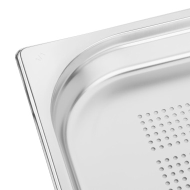 Bac Gastronorme inox perforé GN 1/1 40mm - 530 x 40 x 325 mm - VOGUE