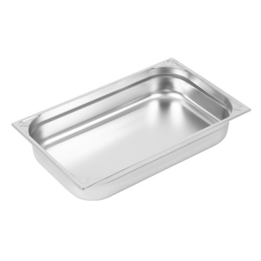 Bac inox 18/10 GN 1/1 professionnel 100mm - 325 x 100 x 530 mm - VOGUE