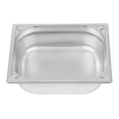 Bac inox 18/10 GN 1/2 professionnel 100mm - 265 x 100 x 325 mm - VOGUE