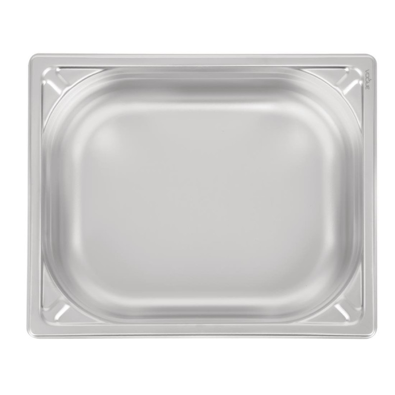 Bac inox 18/10 GN 1/2 professionnel 100mm - 265 x 100 x 325 mm - VOGUE