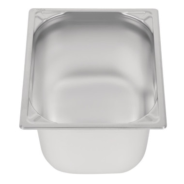 Bac inox 18/10 GN 1/2 professionnel 200mm - 265 x 200 x 325 mm - VOGUE