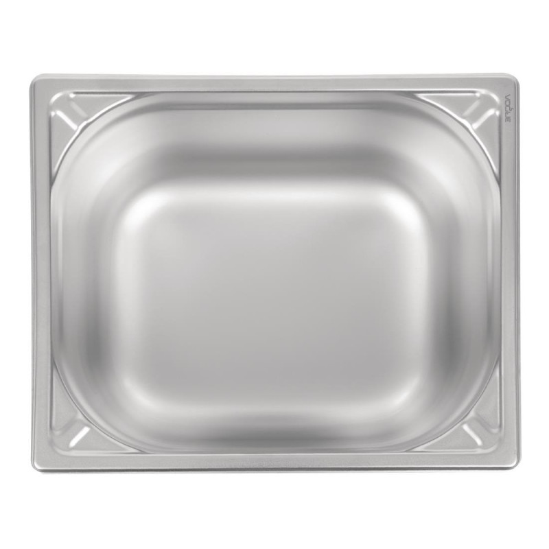 Bac inox 18/10 GN 1/2 professionnel 200mm - 265 x 200 x 325 mm - VOGUE