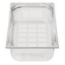 Bac inox 18/10 perforé GN 1/1 professionnel 150mm - 325 x 150 x 530 mm - VOGUE