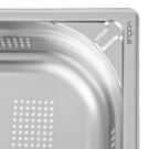 Bac inox 18/10 perforé GN 1/1 professionnel 100mm - 325 x 100 x 530 mm - VOGUE