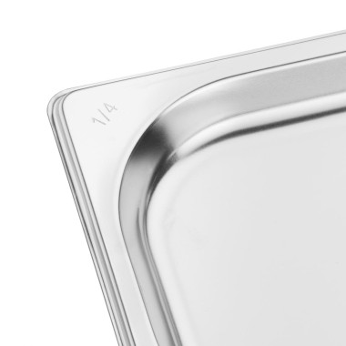 Bac inox GN1/4 20mm - 265 x 20 x 162 mm - VOGUE