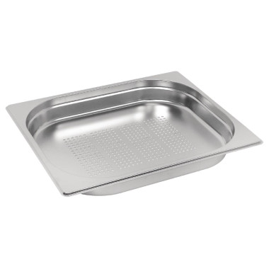 Bac inox perforé GN 1/2 40mm - 325 x 40 x 265 mm - VOGUE