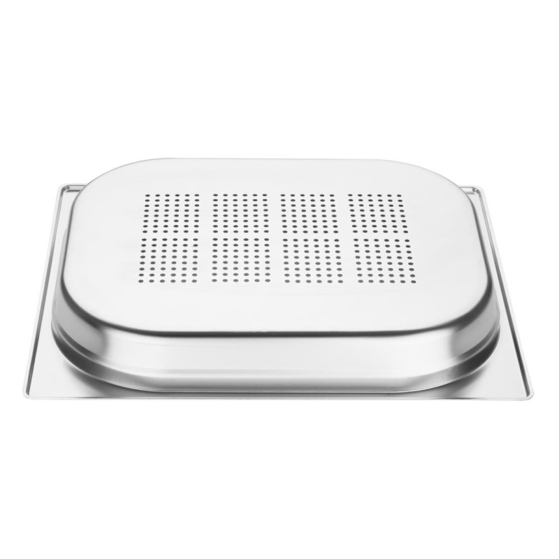 Bac inox perforé GN 1/2 40mm - 325 x 40 x 265 mm - VOGUE