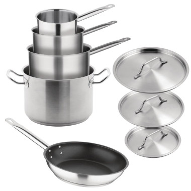 Batterie de cuisine induction en inox 5 pièces Cook Like A Pro - VOGUE