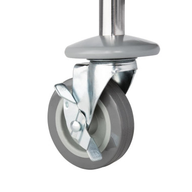 Chariot de débarrassage inox 3 niveaux petite taille - 710 x 405 x 825 mm - VOGUE