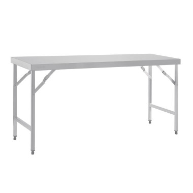 Grande table pliante inox 1800mm - 1800 x 600 x 900 mm - VOGUE