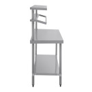 Grande table de préparation inox avec support bacs GN - 1800 x 600 x 1500 mm - VOGUE