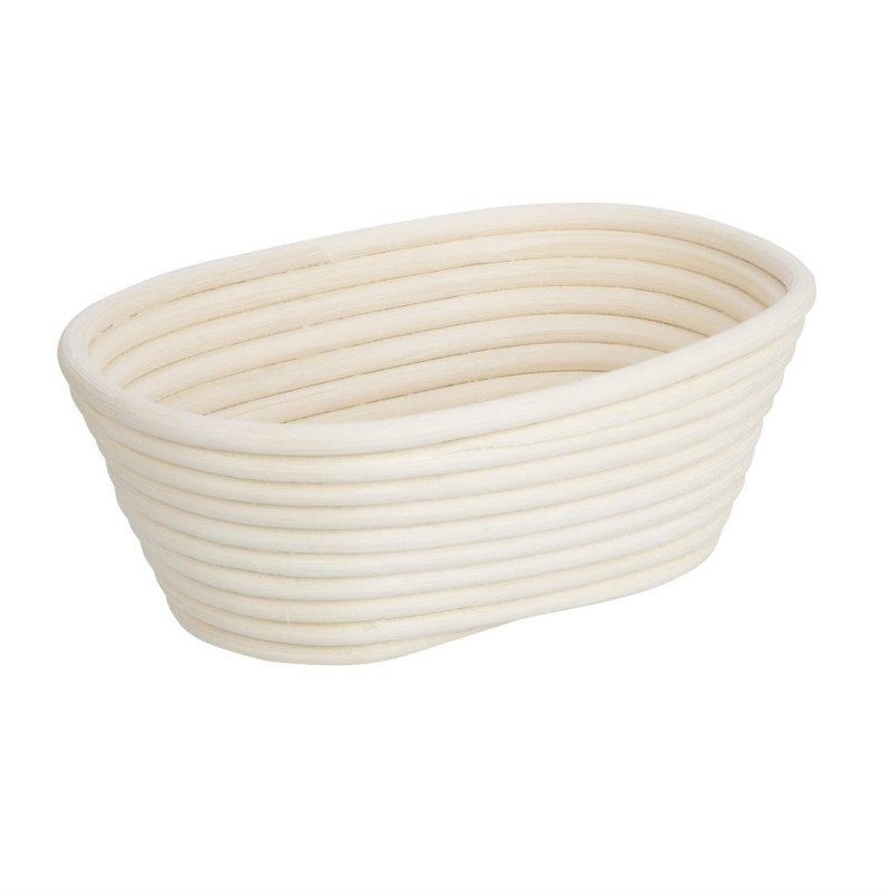Panier de fermentation ovale en rotin - 210 x 150 x 80 mm - VOGUE