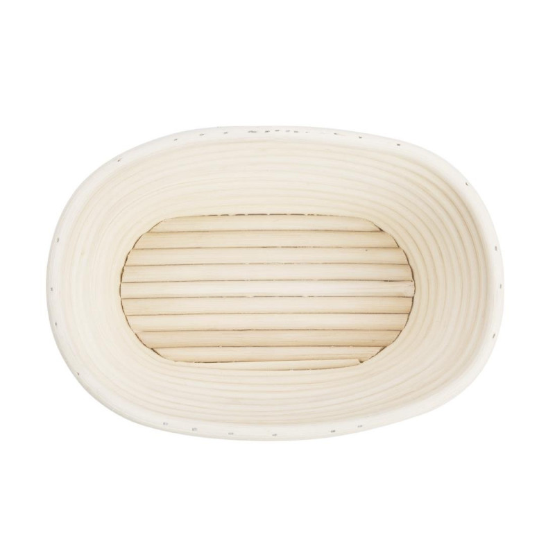 Panier de fermentation ovale en rotin - 210 x 150 x 80 mm - VOGUE