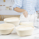 Panier de fermentation ovale en rotin - 210 x 150 x 80 mm - VOGUE