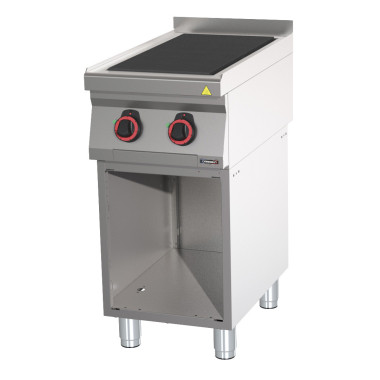 Fourneau électrique professionnel - 2 plaques coup de feu - 40cm - 5000W - Casselin  au meilleur prix sur Restock CHR