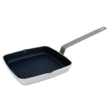 Poêle antiadhésive carrée fond rainuré 240mm - 257 x 502 x 117 mm - VOGUE