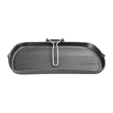 Poêle grill en fonte - 225 x 380 x 37 mm - VOGUE