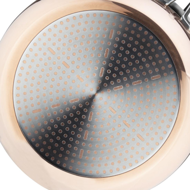 Poêle triple paroi cuivre induction - VOGUE