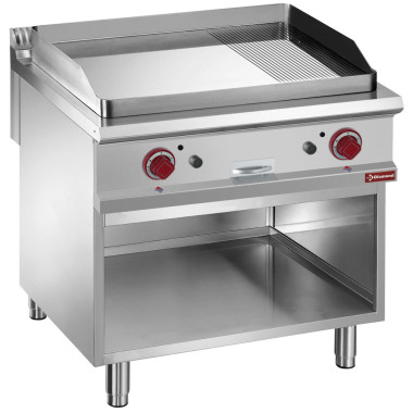 Plaque de cuisson gaz 2/3 - 1/3 rainurée -module 1/1 - Diamond  au meilleur prix sur Restock CHR