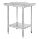 Table de préparation sans rebord en acier inoxydable - VOGUE