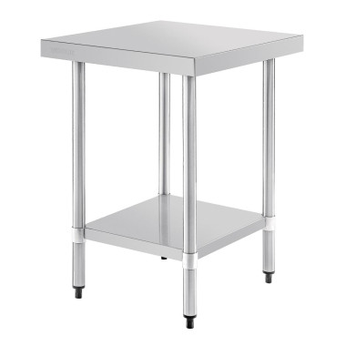 Table de préparation sans rebord en acier inoxydable - VOGUE