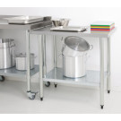 Table de préparation sans rebord en acier inoxydable - VOGUE