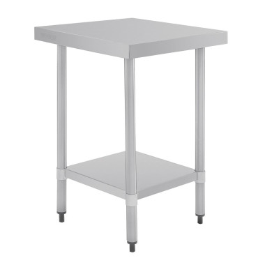 Table en acier inoxydable sans rebord - 600 x 700 x 900 mm - VOGUE