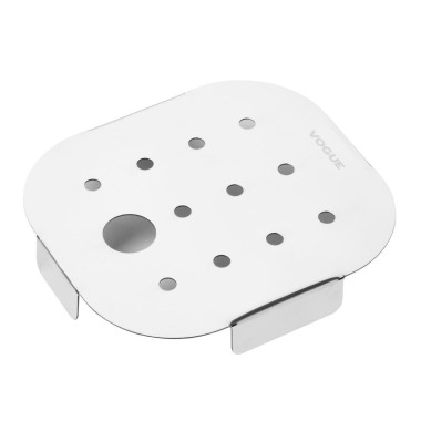 Égouttoir en acier inoxydable pour GN 1/6 - 126 x 113 x 17 mm - VOGUE