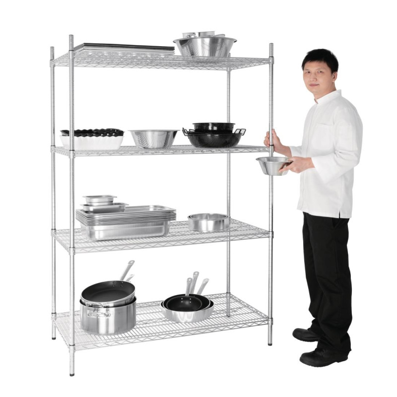 Étagère en kit 4 niveaux - 61 x 183 x 122 mm - VOGUE