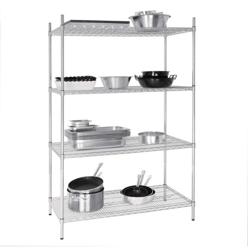 Étagère en kit 4 niveaux - 61 x 183 x 122 mm - VOGUE