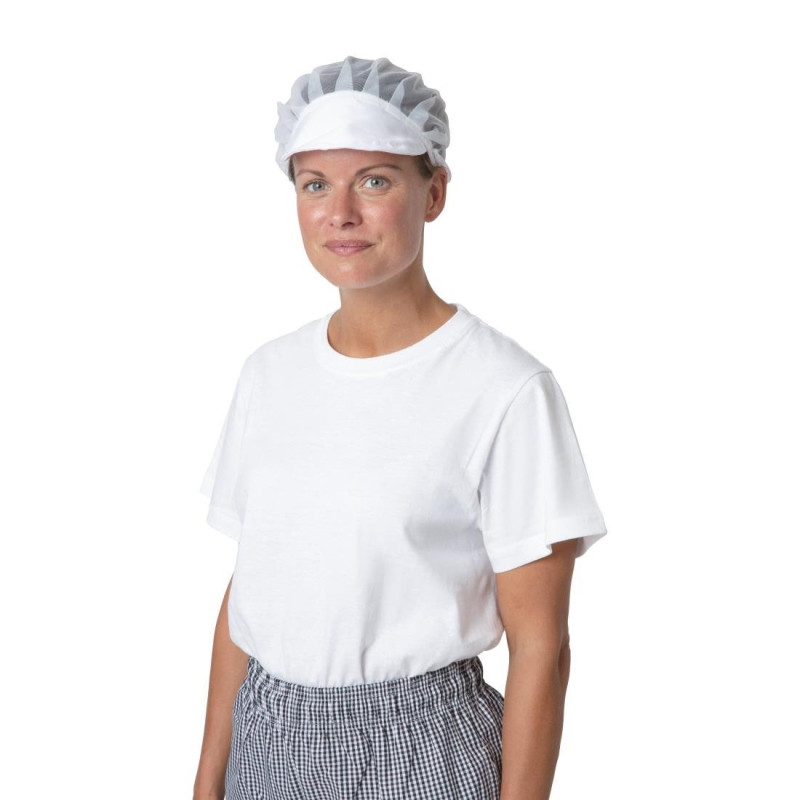 Charlotte à visière Whites blanche - WHITES CHEFS CLOTHING