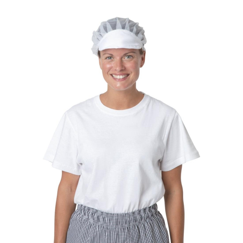 Charlotte à visière Whites blanche - WHITES CHEFS CLOTHING