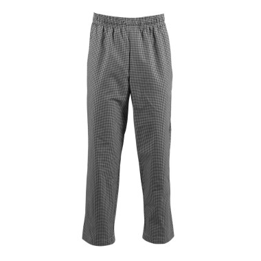 Pantalon de cuisine Whites Easyfit à petits carreaux noirs XS - WHITES CHEFS CLOTHING