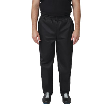 Pantalon de cuisine en polycoton Whites Vegas noir M - 86 x 91 x 84 mm - WHITES CHEFS CLOTHING