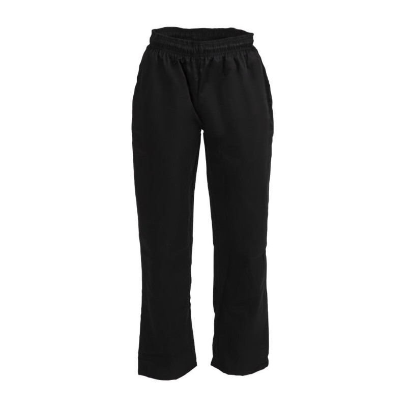 Pantalon de cuisine en polycoton Whites Vegas noir XL - 107 x 112 x 84 mm - WHITES CHEFS CLOTHING