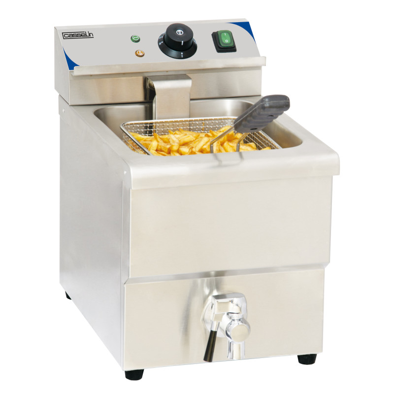 Friteuse électrique avec vidange - 8L - 3250W - Casselin  au meilleur prix sur Restock CHR