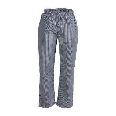 Pantalon de cuisinier mixte Whites Vegas petits carreaux noir et blanc XL - 107 x 112 x 84 mm - WHITES CHEFS CLOTHING