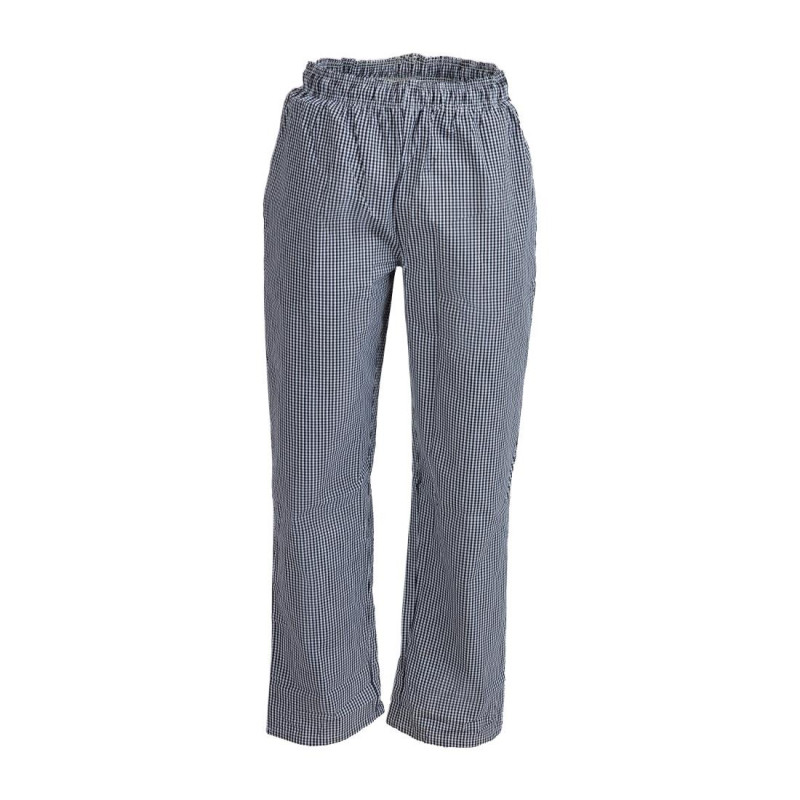 Pantalon de cuisinier mixte Whites Vegas petits carreaux noir et blanc XXL - 117 x 122 x 84 mm - WHITES CHEFS CLOTHING