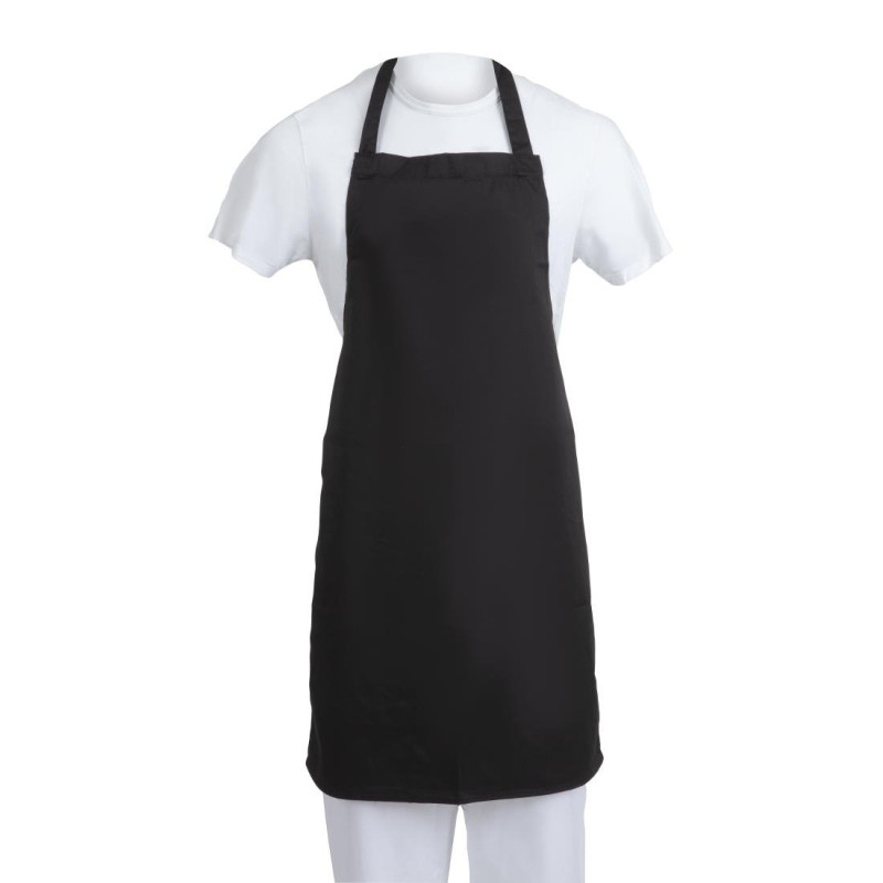Tablier bavette Whites noir - WHITES CHEFS CLOTHING