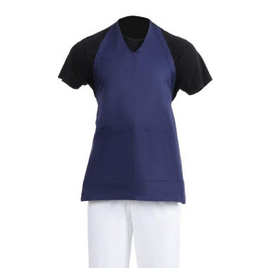 Tablier serveur col en V Whites bleu marine - WHITES CHEFS CLOTHING