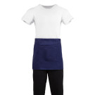 Tablier serveur court Whites bleu marine - WHITES CHEFS CLOTHING